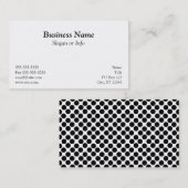 Black Polka Dot Visitekaartje (Voorkant / Achterkant)