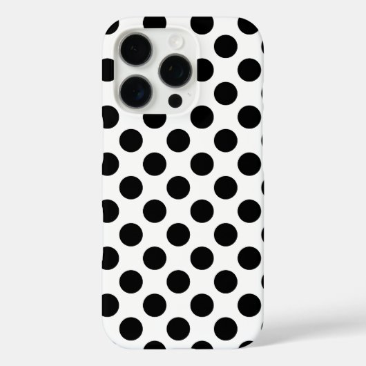 Black Polka Dots Case-Mate iPhone Case (Achterkant)