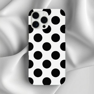 Black Polka Dots iPhone 16 Pro Max Hoesje