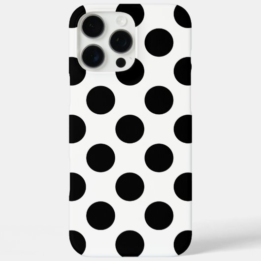 Black Polka Dots Case-Mate iPhone Case (Achterkant)