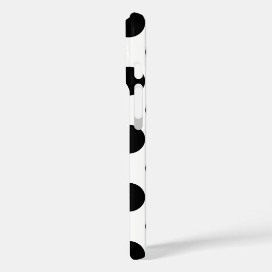 Black Polka Dots Case-Mate iPhone Case (Achterkant / Links)