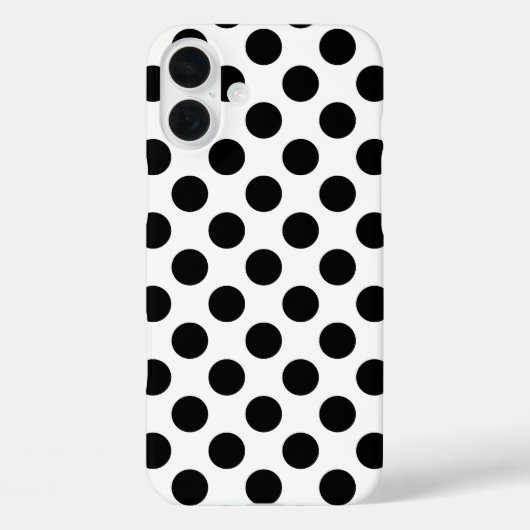 Black Polka Dots Case-Mate iPhone Case (Achterkant)