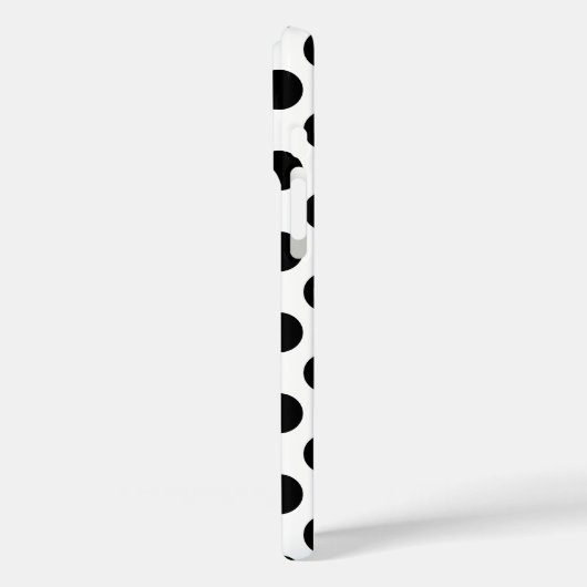 Black Polka Dots Case-Mate iPhone Case (Achterkant / Links)