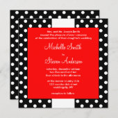 Black Polka Dots Kaart (Voorkant / Achterkant)