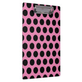 Black Polka Dots Klembord (Rechts)