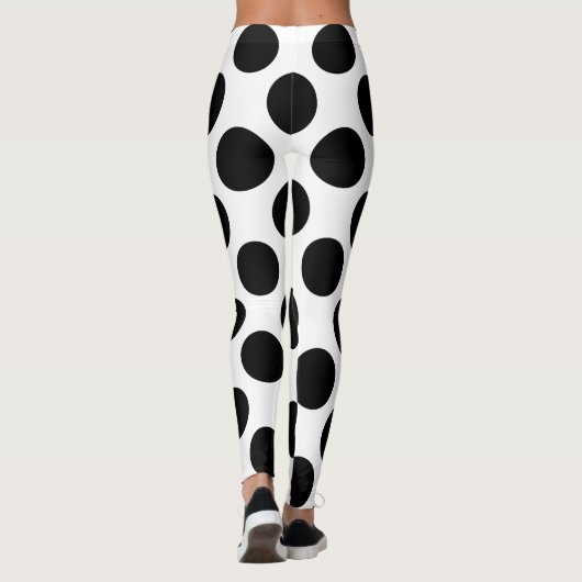 Black Polka Dots Leggings (Achterkant)