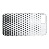 Black Polka Dots Modern White Case-Mate iPhone Case (Achterkant (Horizontaal))