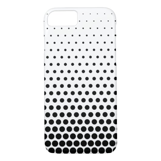 Black Polka Dots Modern White Case-Mate iPhone Case (Achterkant)