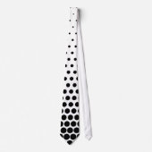 Black Polka Dots Modern White Stropdas (Voorkant)