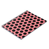 Black Polka Dots Notitieboek (Linkerzijde)