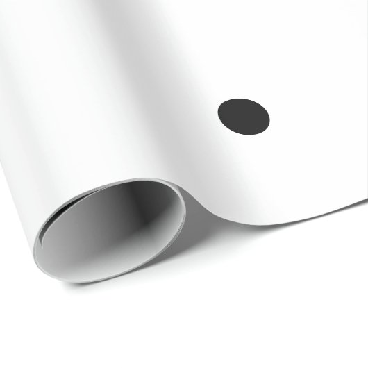 Black Polka Dots Pattern Custom White 2023 Cute Cadeaupapier (Rol Hoek)