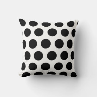 Black Polka Dots Pillow Kussen