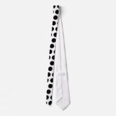 Black Polka Dots Stropdas (Achterkant)