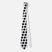 Black Polka Dots Stropdas (Voorkant)