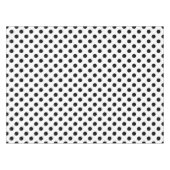 Black Polka Dots Tafelkleed (Voorkant (Horizontaal))