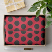 Black Polka Dots Tissuepapier (Geschenk)
