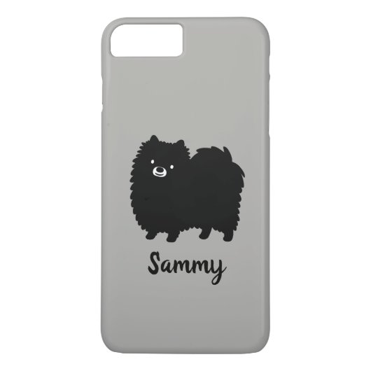 Black Pomeranian Cute Dog Custom Case-Mate iPhone Case (Achterkant)