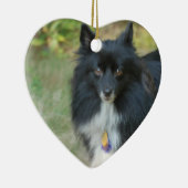 Black Pomeranian Dog Ornament (Rechts)