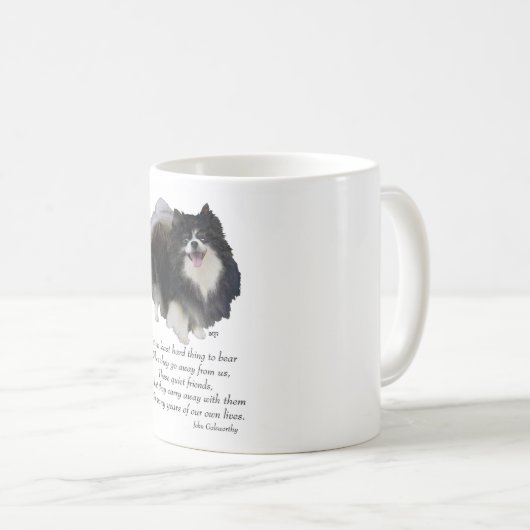 Black Pomeranian Keepomwille Koffiemok (Voorkant rechts)