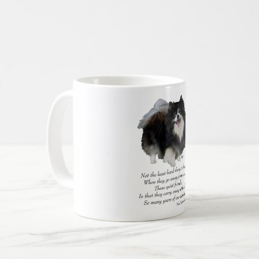 Black Pomeranian Keepomwille Koffiemok (Voorkant links)