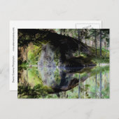 "Black Pond" Adirondack Lake en Rock Landscape Briefkaart (Voorkant / Achterkant)