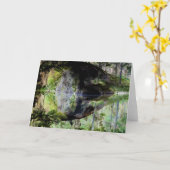 "Black Pond" Adirondack Lake en Rock Landscape Kaart (Gele Bloem)