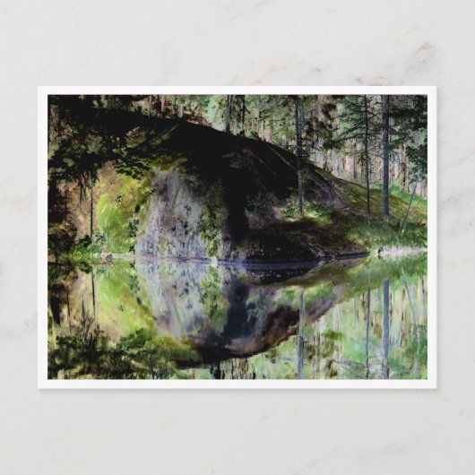 Black Pond Sjabloon Briefkaart (Voorkant)