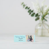 Black Poodle Boudoir Visitekaartjes (Staand voorkant)