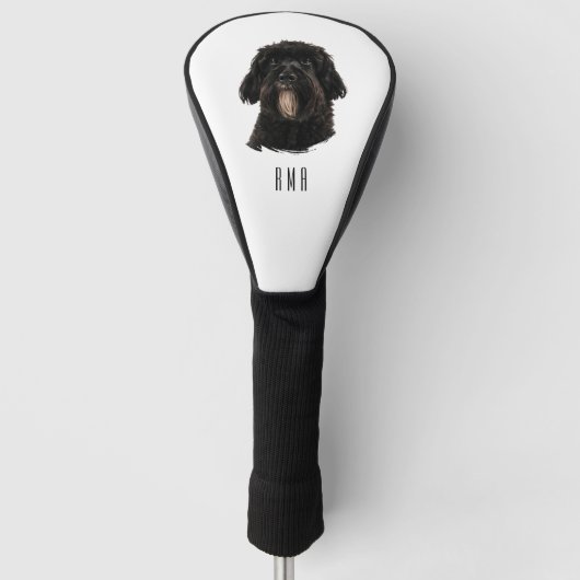 Black Poodle Golfheadcover (Voorkant)
