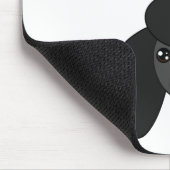 Black Poodle Mousepad Muismat (Hoek)