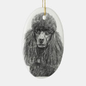 Black Poodle Ornament (Rechts)