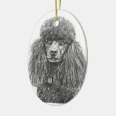 Black Poodle Ornament (Links)