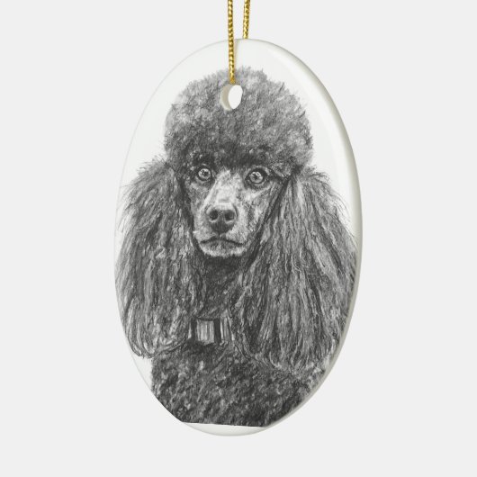 Black Poodle Ornament (Links)