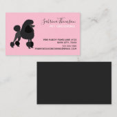 Black Poodle Pet Grooming Visitekaartje (Voorkant / Achterkant)