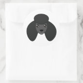 Black Poodle Stickers (Tas)