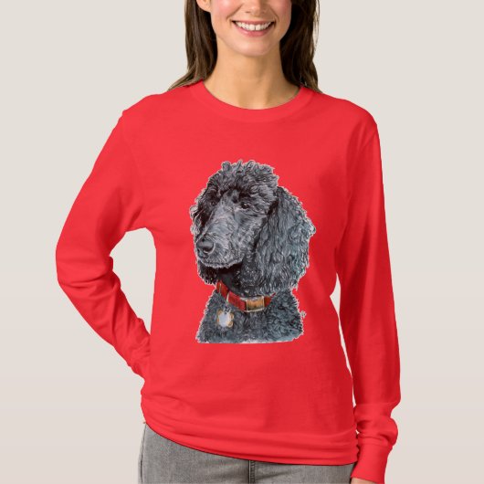 Black Poodle Whitney T-shirt (Voorkant)
