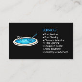 Black Pool Services Professional Visitekaartje (Achterkant)