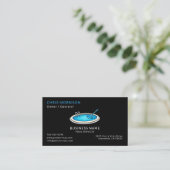 Black Pool Services Professional Visitekaartje (Staand voorkant)