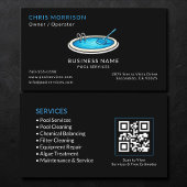Black Pool Services QR-code Visitekaartje