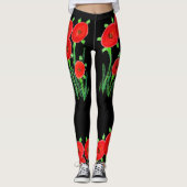 Black Poppy Leggings (Voorkant)
