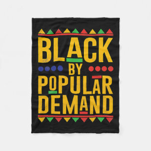 Black Popular Demand African American Melanin Blac Fleece Deken