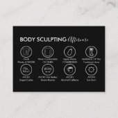 Black Post Body Sculpting Aftercare Dank u Visitekaartje (Achterkant)