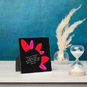 Black poster with red and pink hearts. fotoplaat (Insitu)