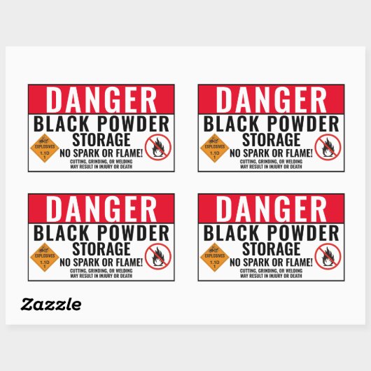 Black Powder Storage Sticker (Vel)