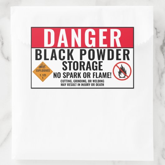 Black Powder Storage Sticker (Tas)