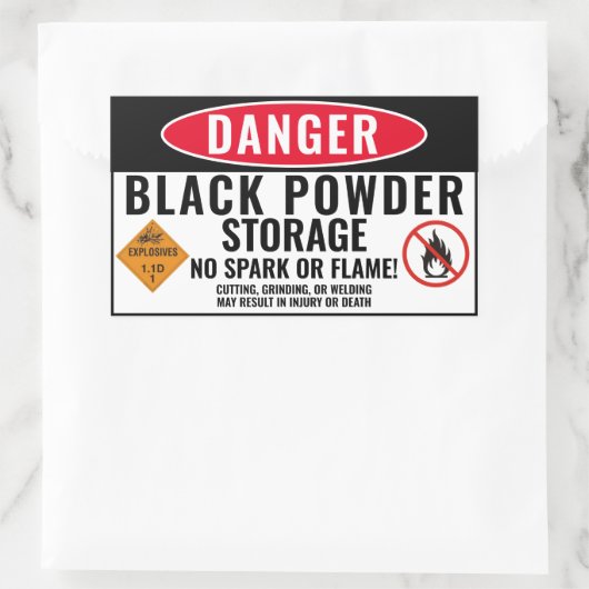 Black Powder Storage Sticker (Tas)