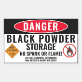 Black Powder Storage Sticker (Voorkant)