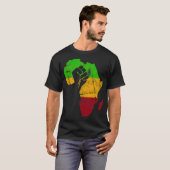 Black Power Africa Retro  Gift T-shirt (Voorkant volledig)