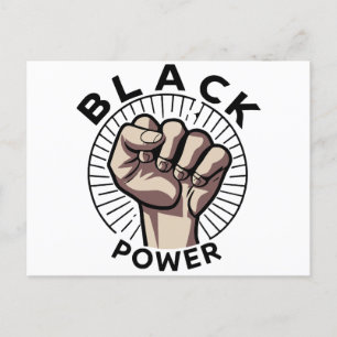 Black Power Afrocentric Briefkaart