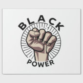 Black Power Afrocentric Cadeaupapier (Vlak)